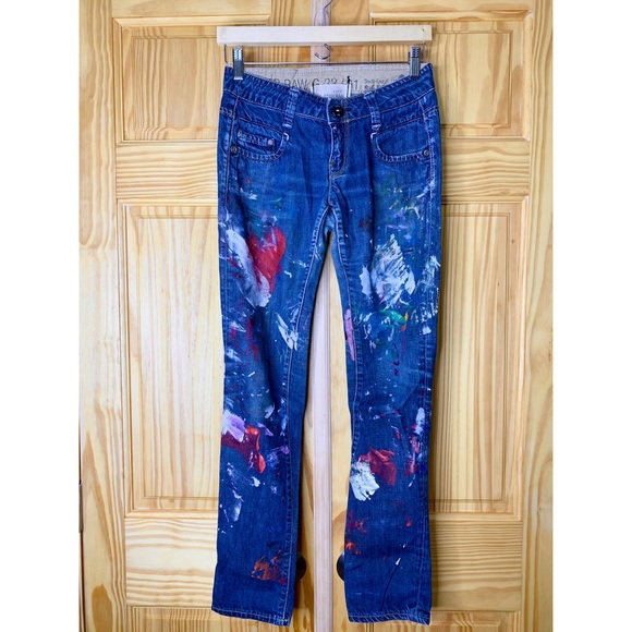G Star Custom Hand Painted Jeans 